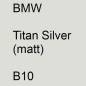 Preview: BMW, Titan Silver (matt), B10.